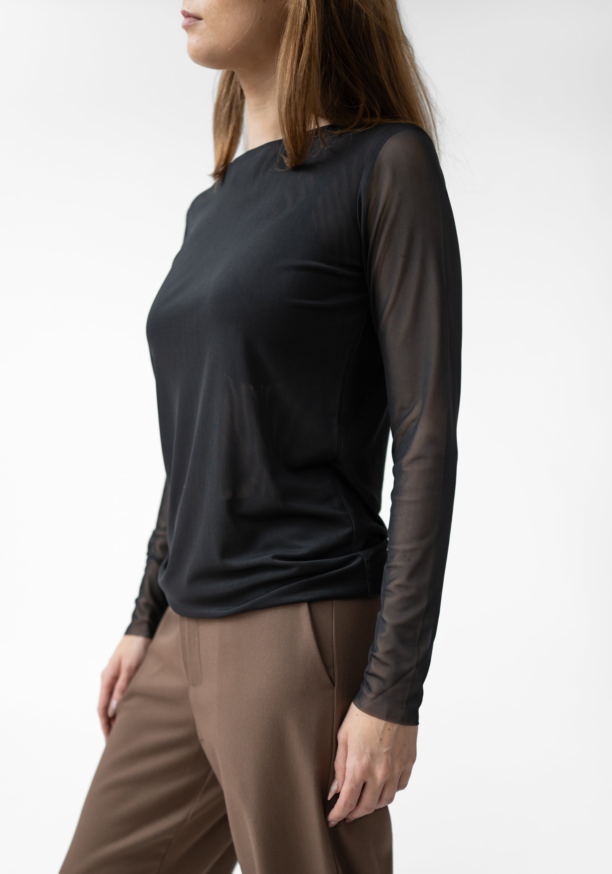 Florence Solid Double Sheer Top
