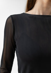 Florence Solid Double Sheer Top
