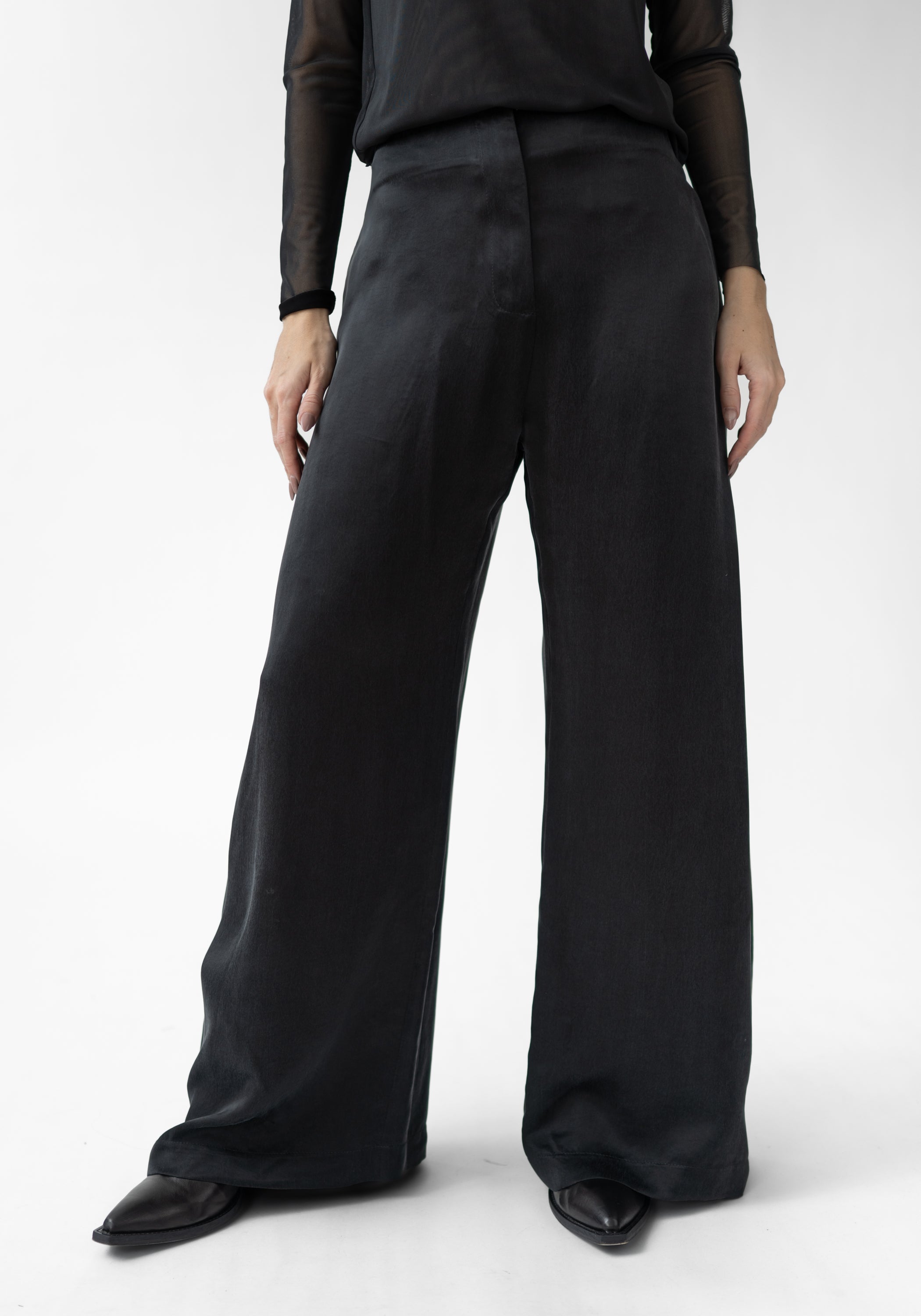 Ando Tie Detail Wide Leg Pants