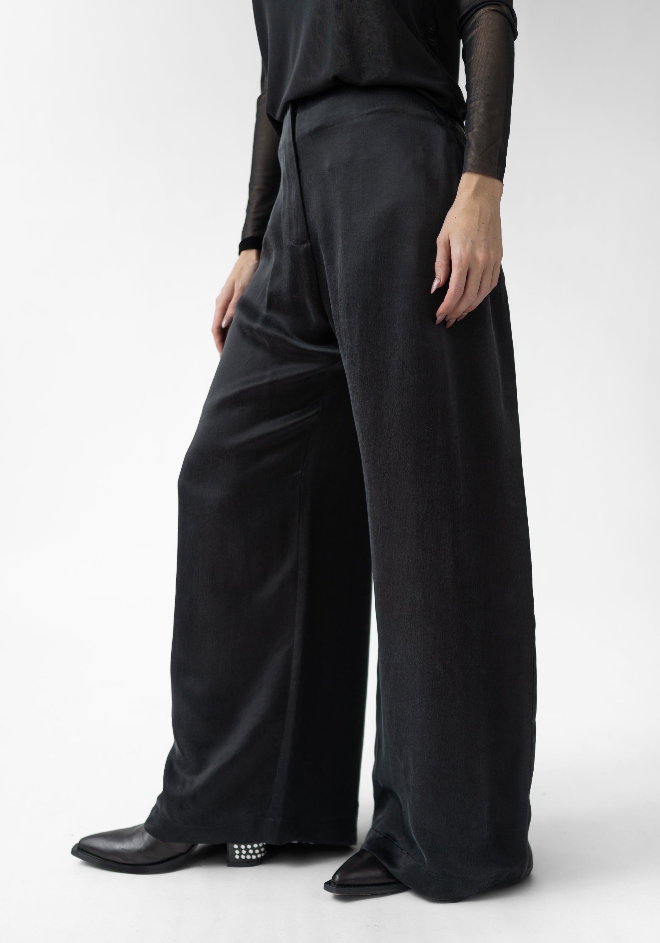 Ando Tie Detail Wide Leg Pants