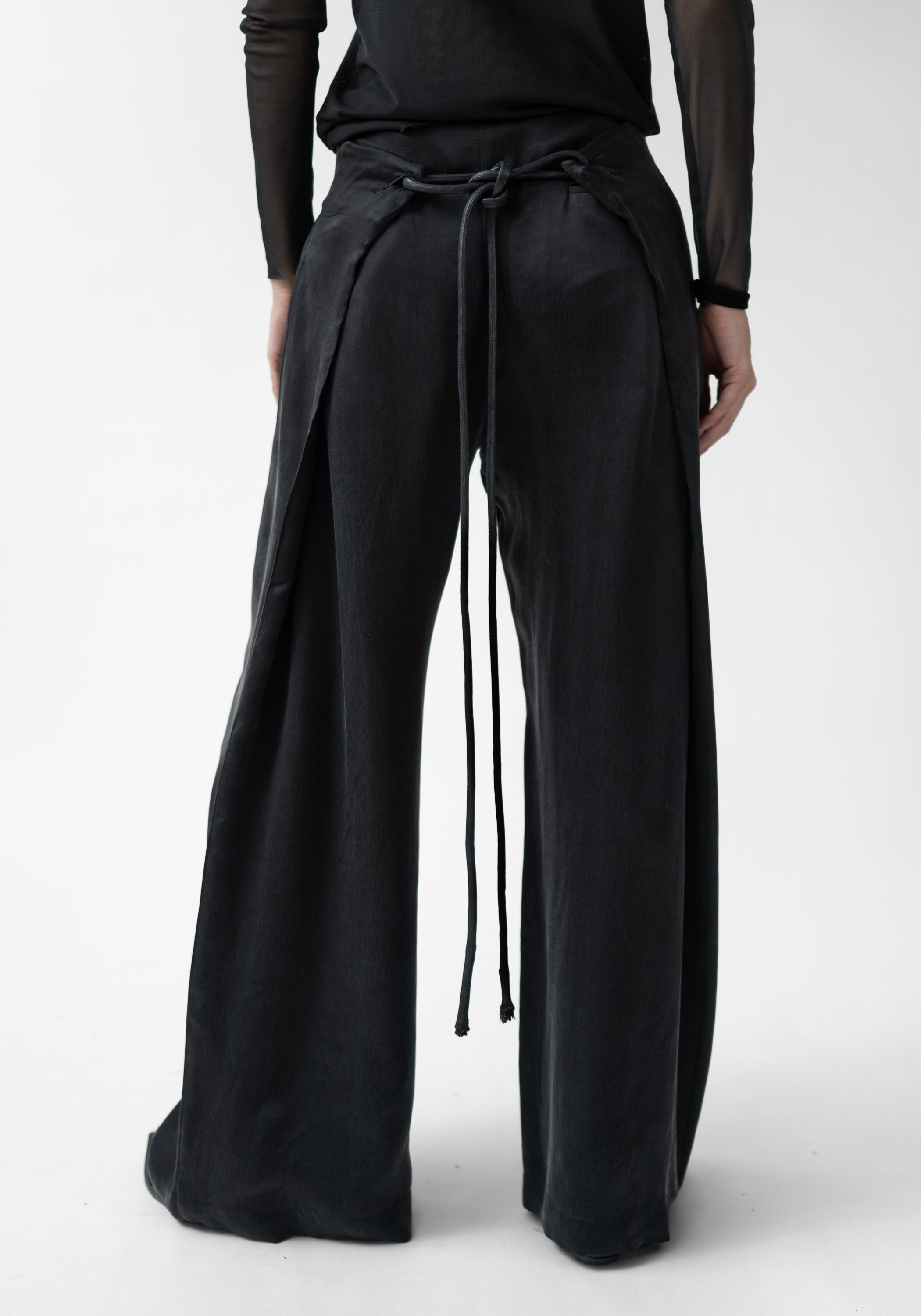 Ando Tie Detail Wide Leg Pants