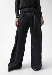 Ando Tie Detail Wide Leg Pants
