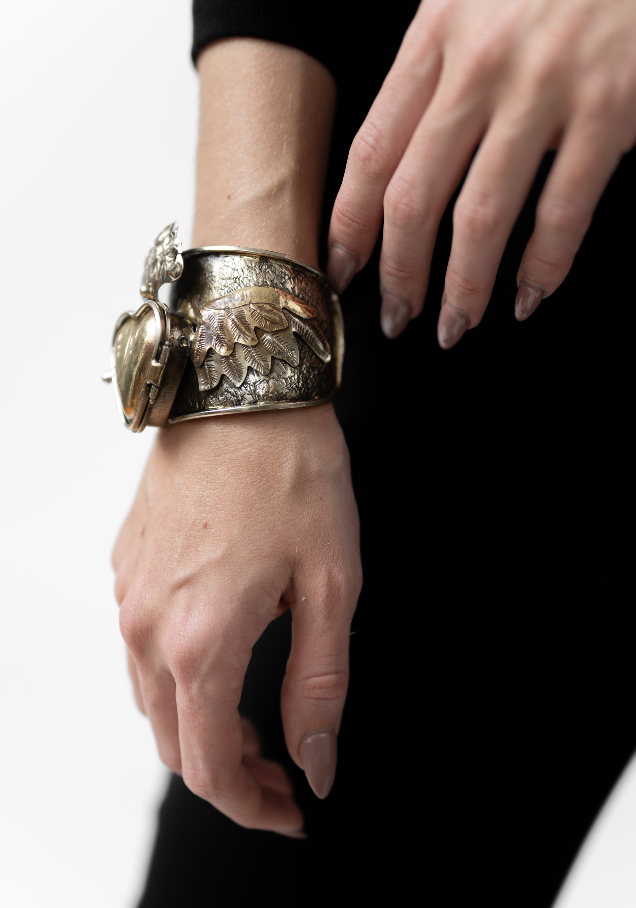 Heart Wing Locket Bracelet