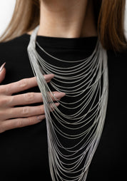 Plated Draped Chain Necklace