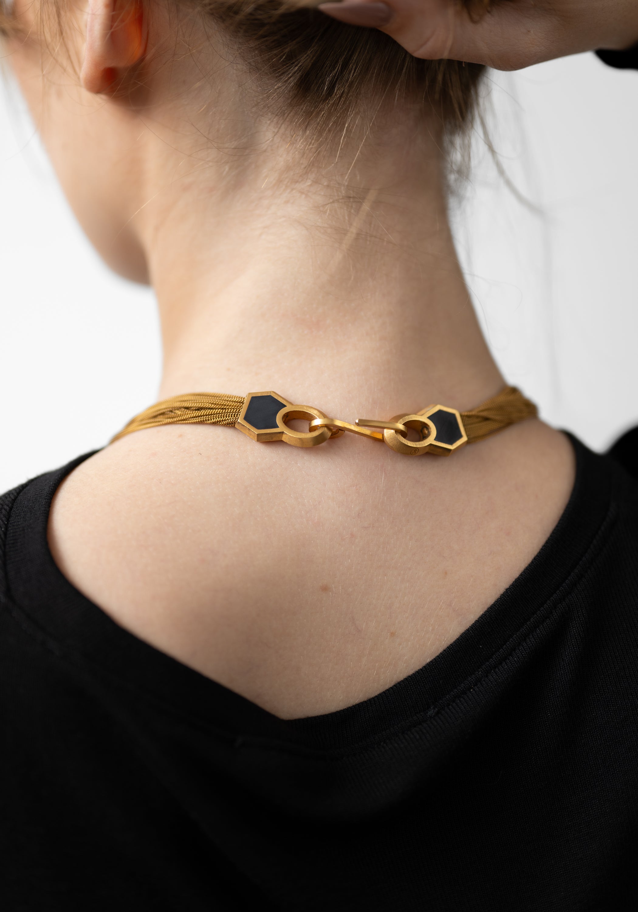Plated Draped Chain Necklace