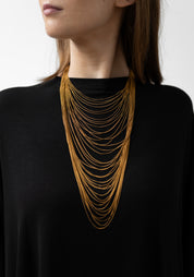 Plated Draped Chain Necklace