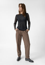 Florence Solid Double Sheer Top