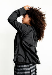 Transformable Back Details Hooded Jacket