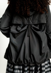 Transformable Back Details Hooded Jacket