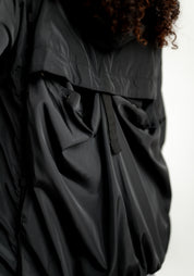 Transformable Back Details Hooded Jacket
