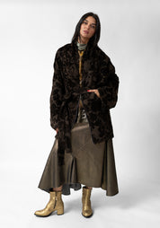 Oversized Drop Shoulder Brocade Jacket