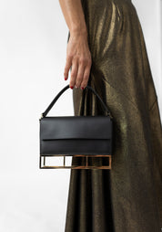 Leather and 22k Gold Plate Synapsis Base Bag