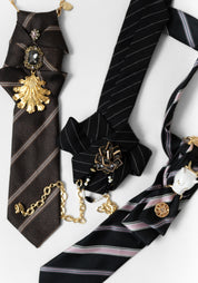 Gilded Oceanic Tie and Chain Neckpiece