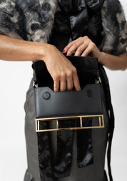Leather and 22k Gold Plate Synapsis Base Bag