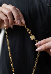 Geometric Tie and Chain Neckpiece