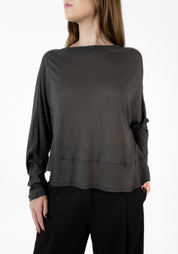 Drop Shoulder Wool Blend T-Shirt - December Thieves