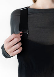Drop Seat Button Front Jumpsuit