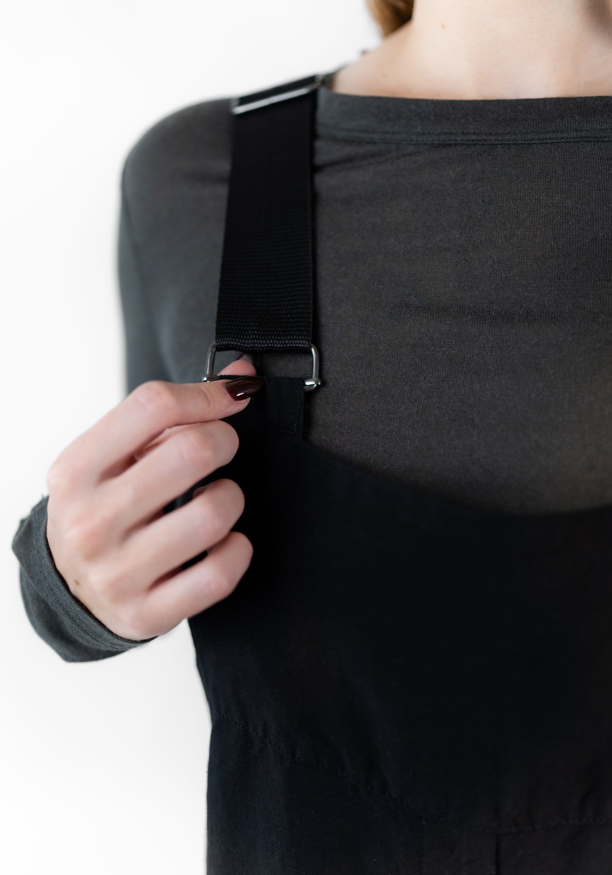 Drop Seat Button Front Jumpsuit