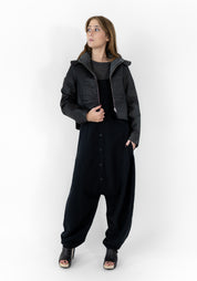 Coated Fleece Lined Hooded Jacket