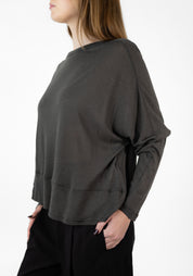 Drop Shoulder Wool Blend T-Shirt - December Thieves