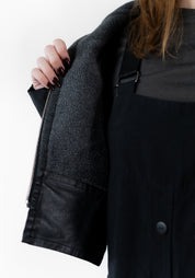 Coated Fleece Lined Hooded Jacket