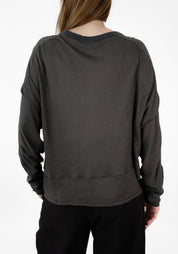 Drop Shoulder Wool Blend T-Shirt - December Thieves