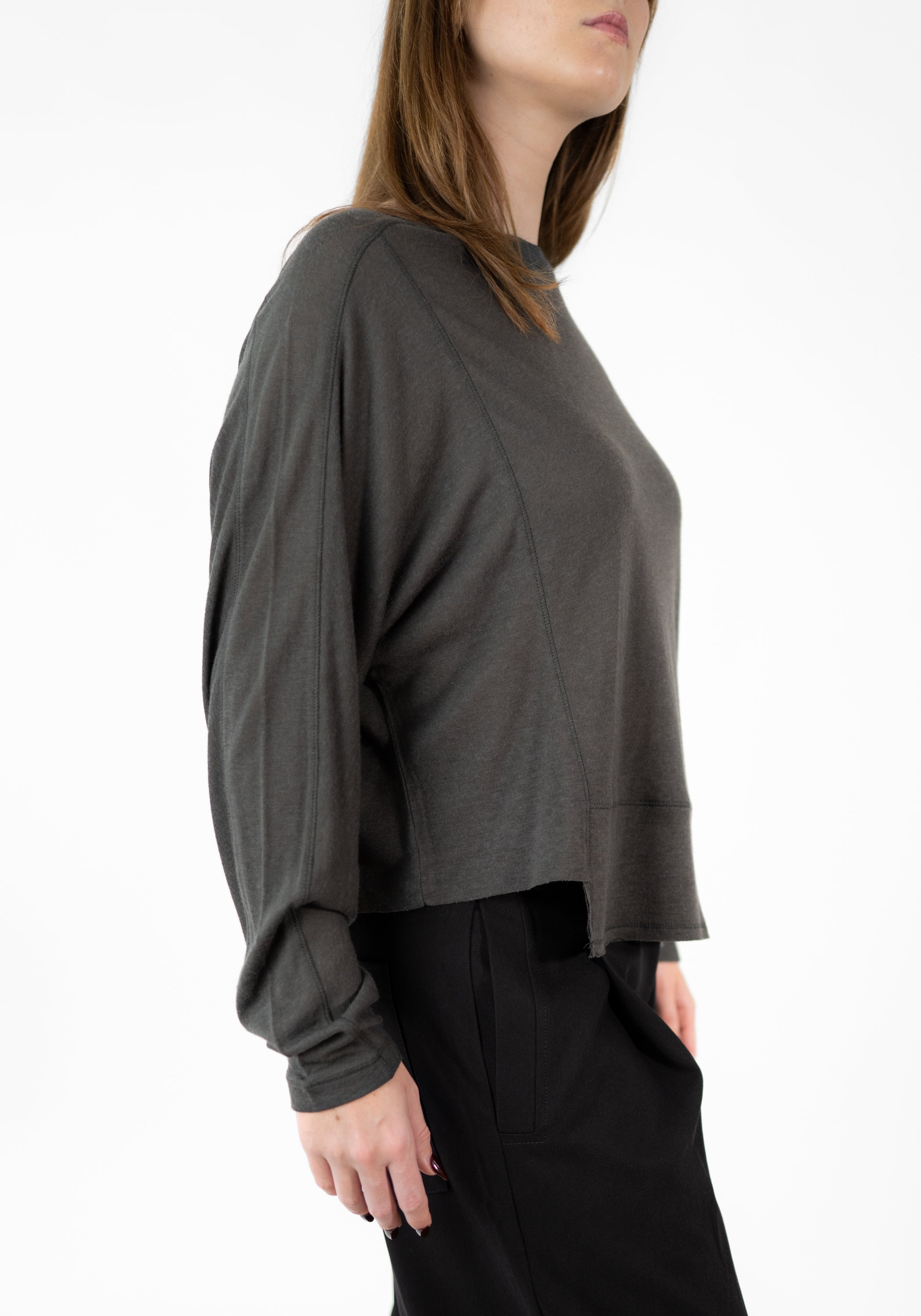 Drop Shoulder Wool Blend T-Shirt - December Thieves