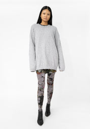 Oversized Metallic Knit Pullover - December Thieves