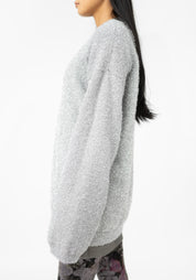 Oversized Metallic Knit Pullover - December Thieves