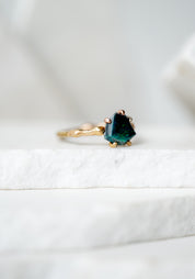 14K-24K Gold Green Australian Opal Ring