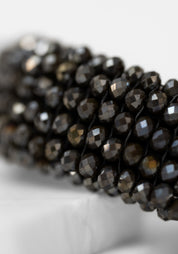 Espresso Crystal Beaded Bracelet
