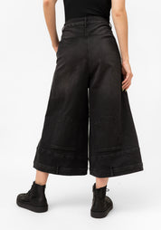 Upside Down Cropped Denim Pants