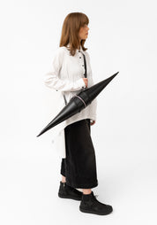 Pre-order: Black Leather Double Cone Sling