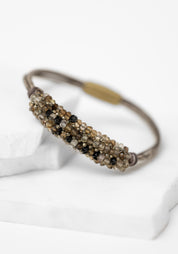 Champagne Shaded Quartz Beaded Bracelet