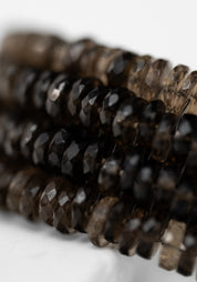 Ombre Smokey Quartz Beaded Bracelet