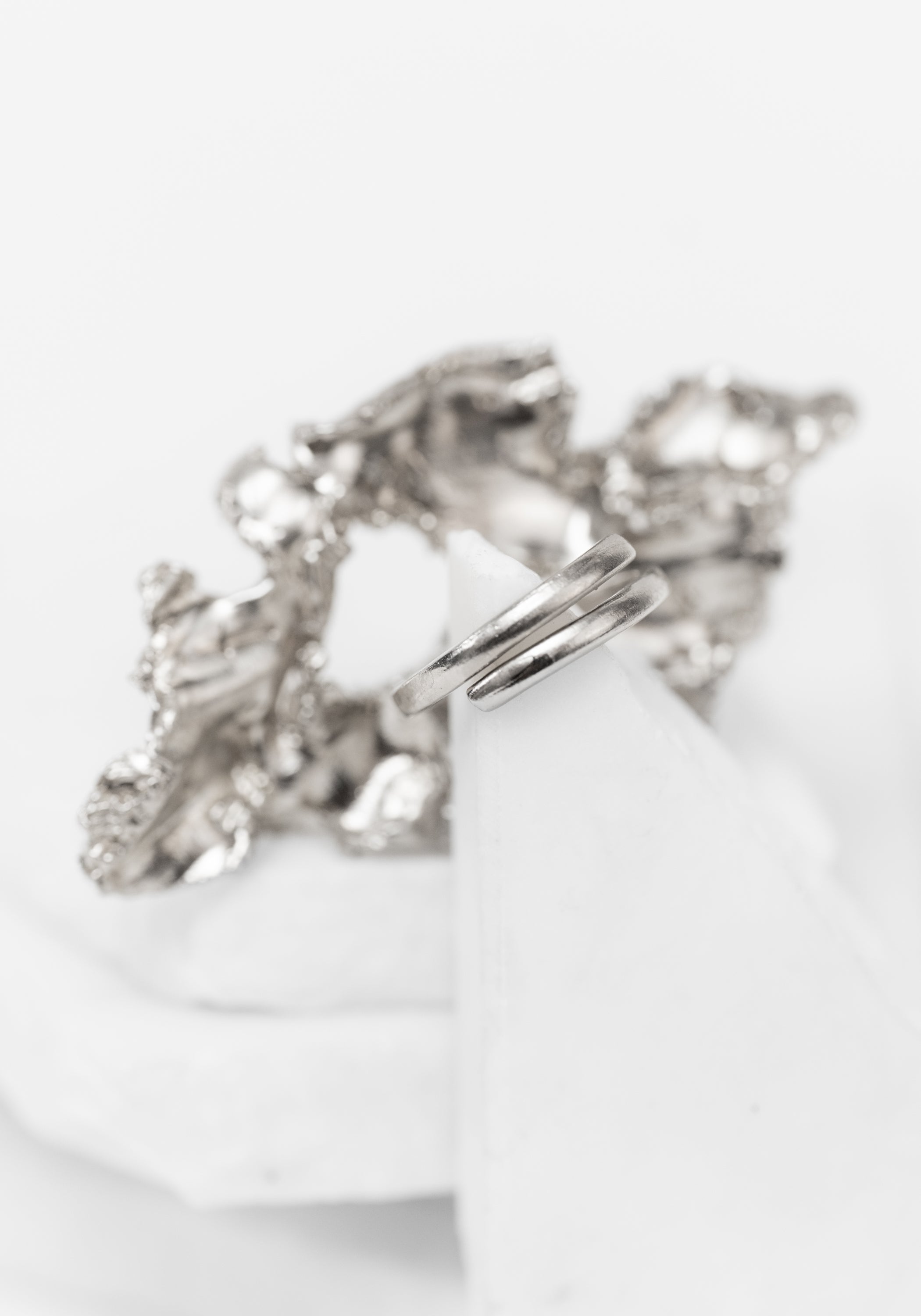 Anodized Bronze Cut Out Detail Bara Ring