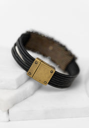 Espresso Crystal Beaded Bracelet