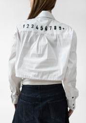 Printed Cropped Blouse