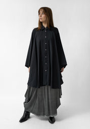 Oversized Asymmetric Drop Shoulder Tunic Blouse - December Thieves