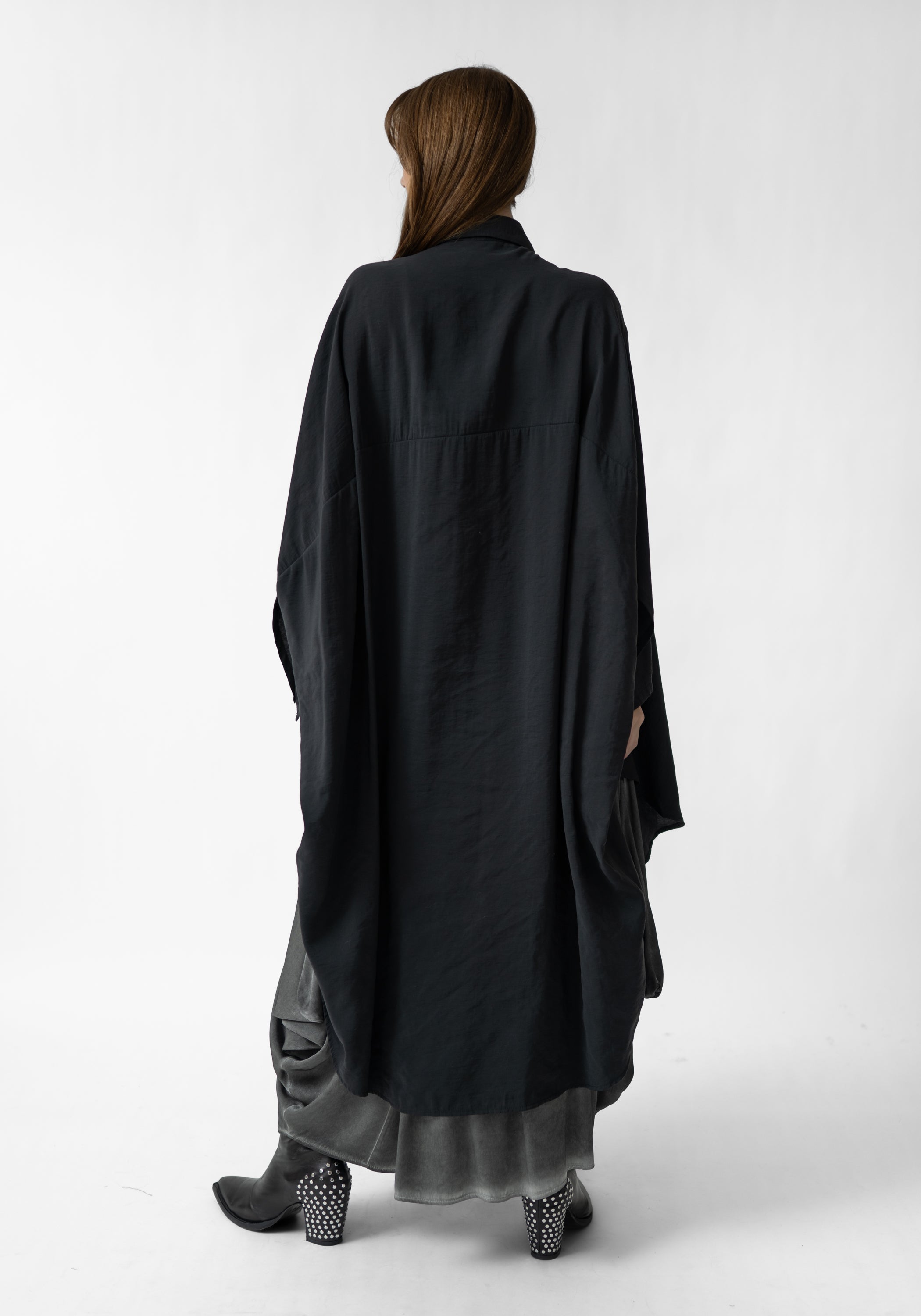 Oversized Asymmetric Drop Shoulder Tunic Blouse - December Thieves