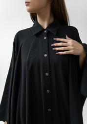 Oversized Asymmetric Drop Shoulder Tunic Blouse - December Thieves