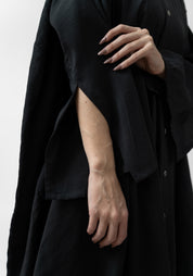 Oversized Asymmetric Drop Shoulder Tunic Blouse - December Thieves