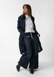 Long Stretch Denim Jacket