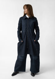 Long Stretch Denim Jacket
