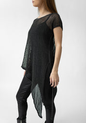 Asymmetric Sleeveless Knit Top