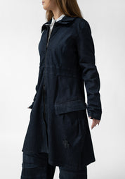 Long Stretch Denim Jacket