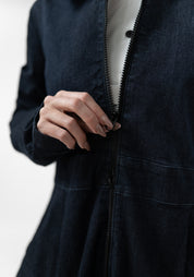Long Stretch Denim Jacket