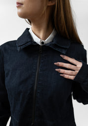 Long Stretch Denim Jacket