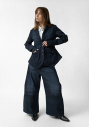 Stretch Denim Blazer Jacket