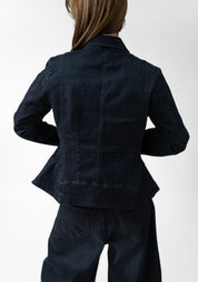 Stretch Denim Blazer Jacket